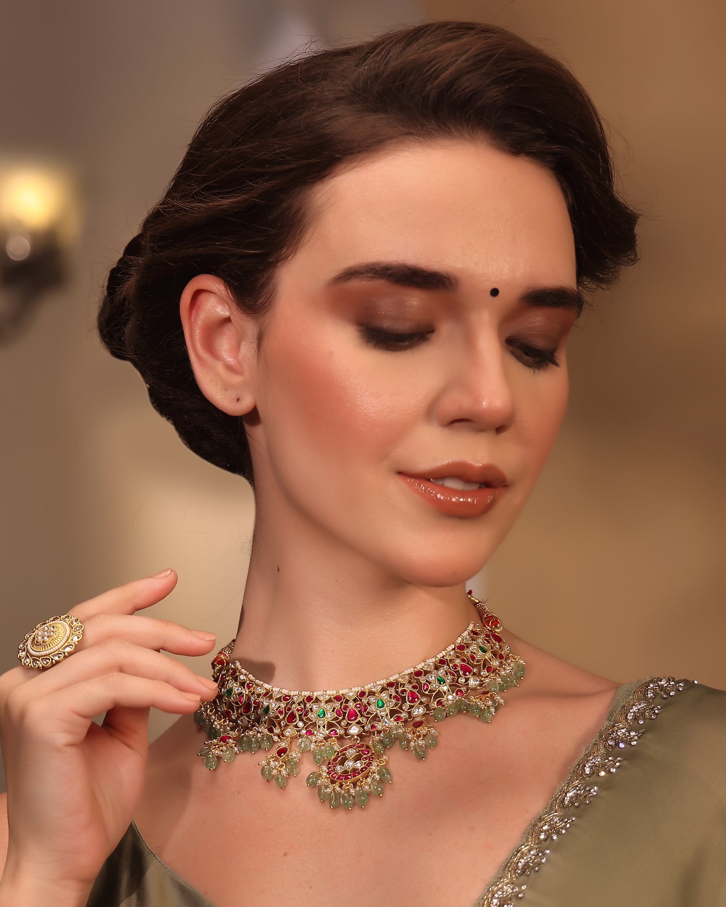 Mahira Regal Polki Jadau Choker