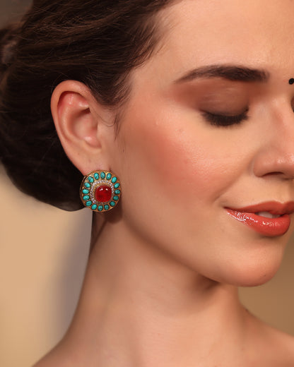 Zohra Royal Enamel Studs