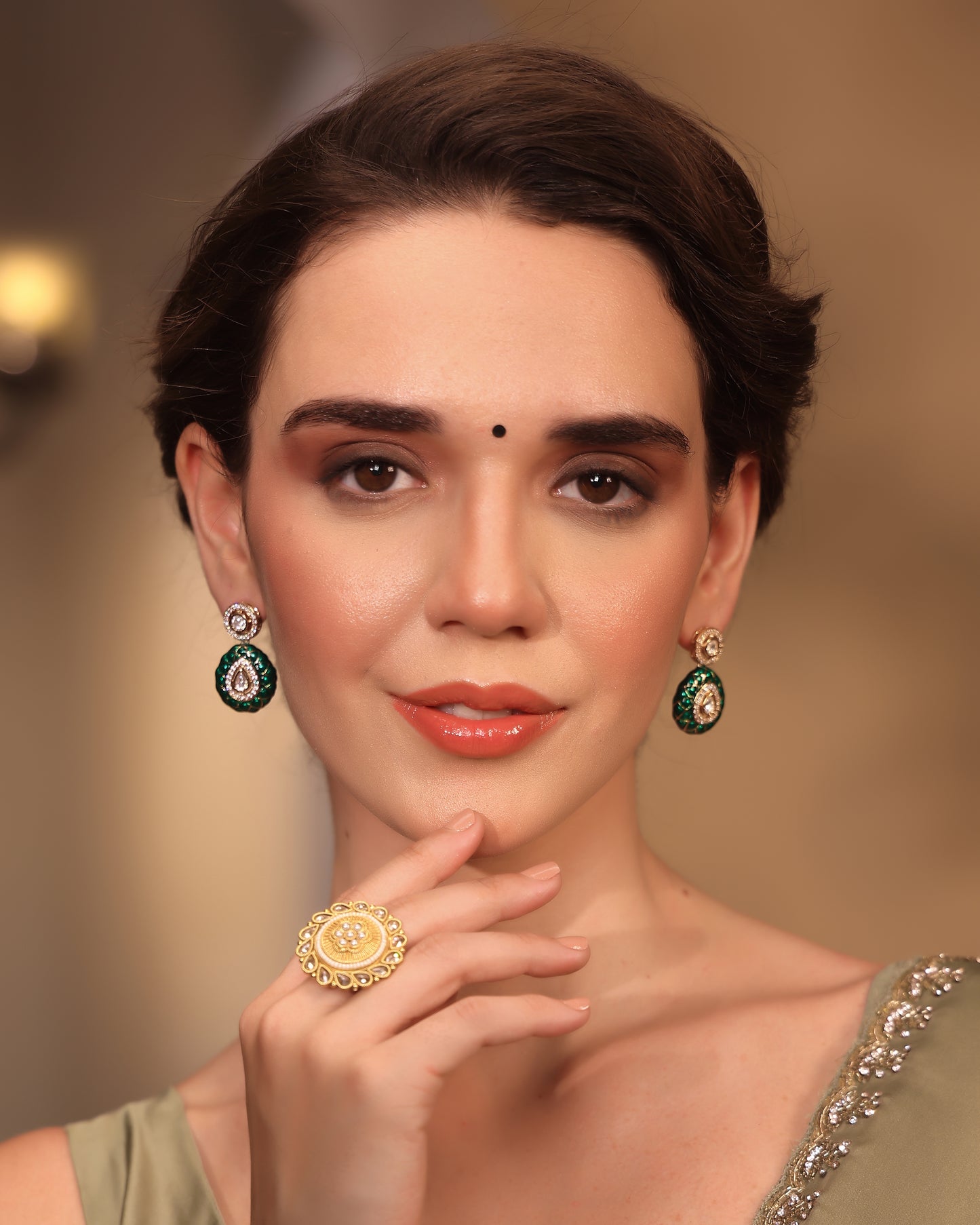 Zayra Emerald Bloom Drops