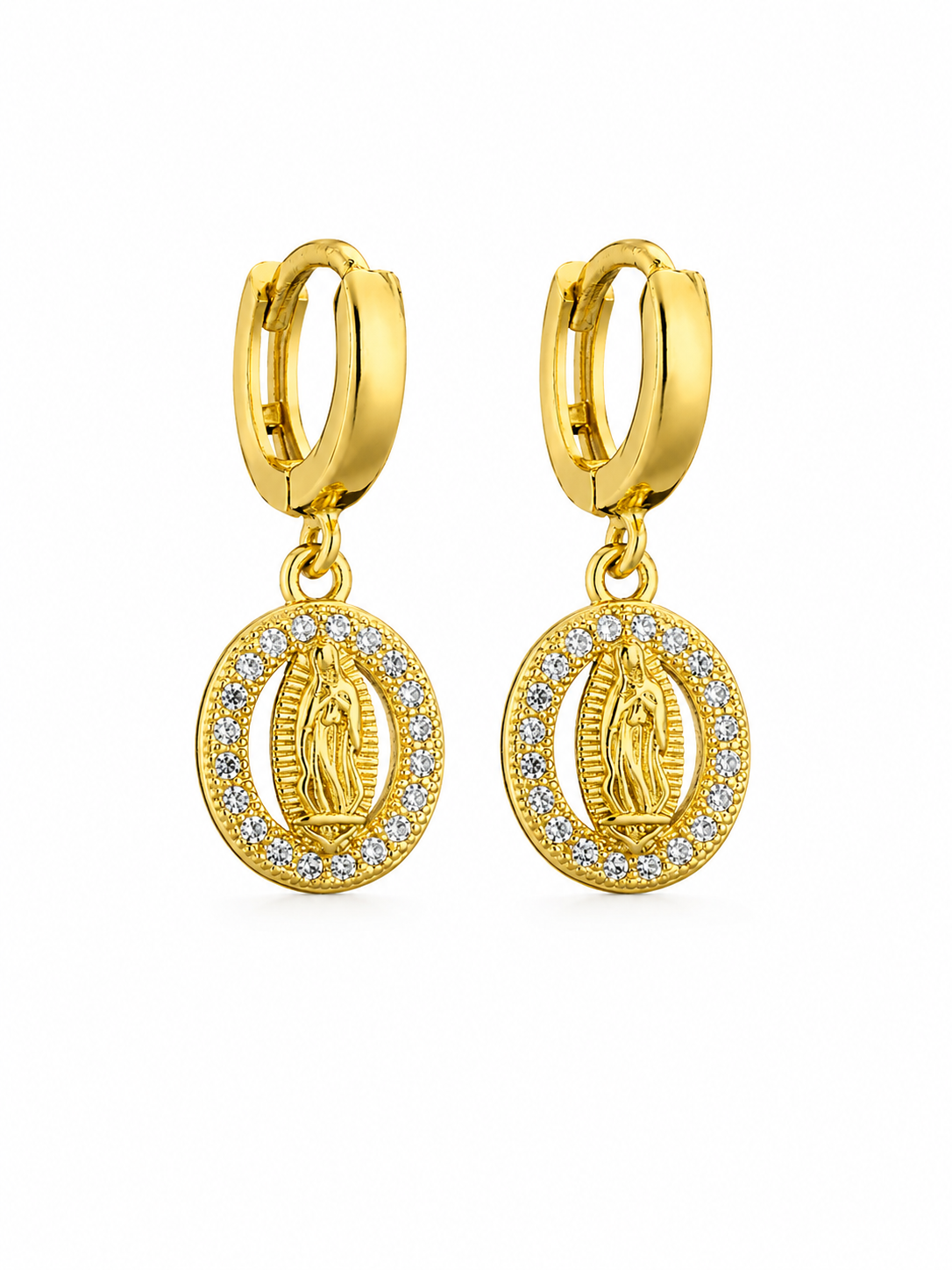 Divine Halo Medallion Earrings