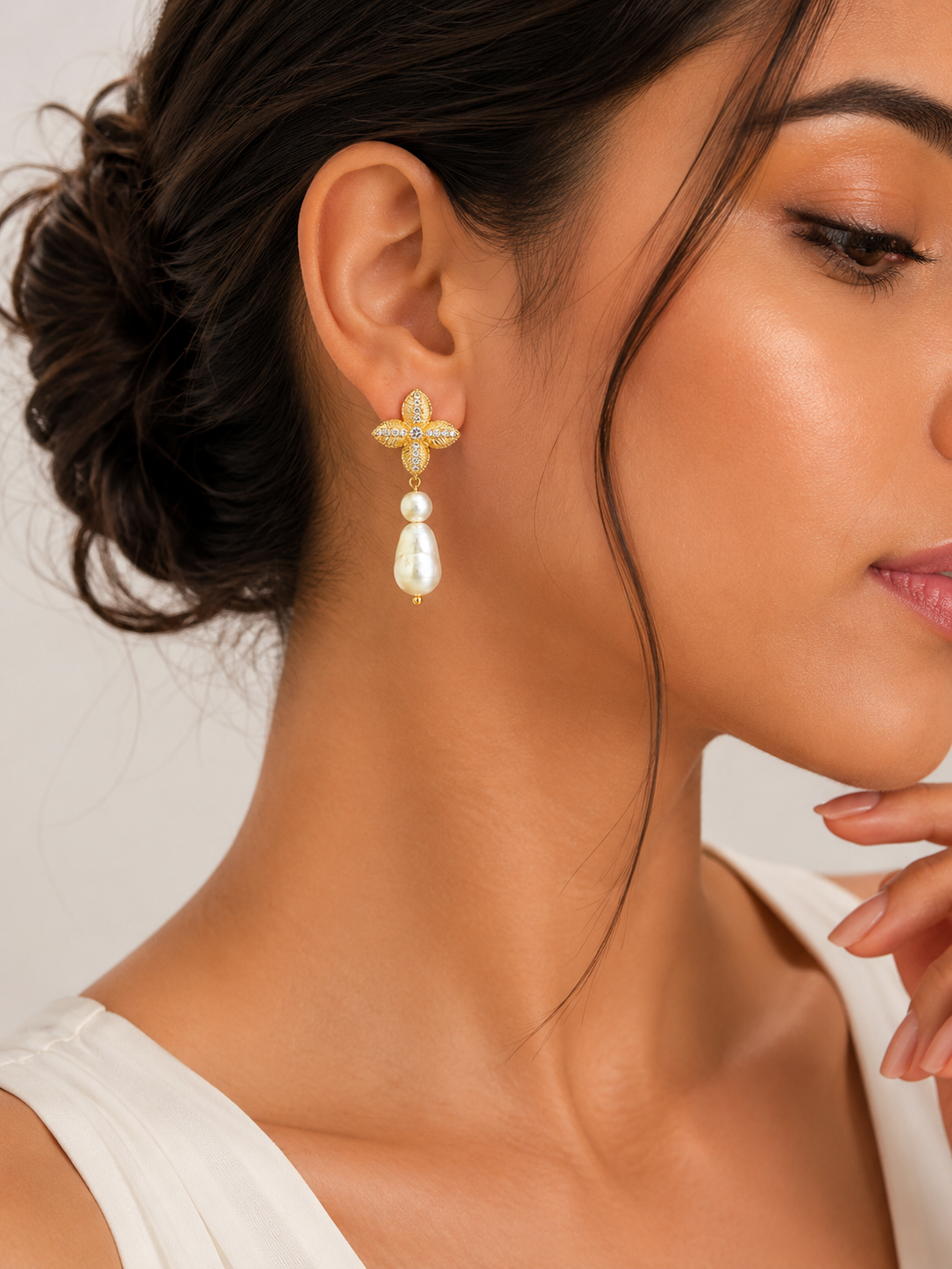 Pearl Blossom Luxe Earrings