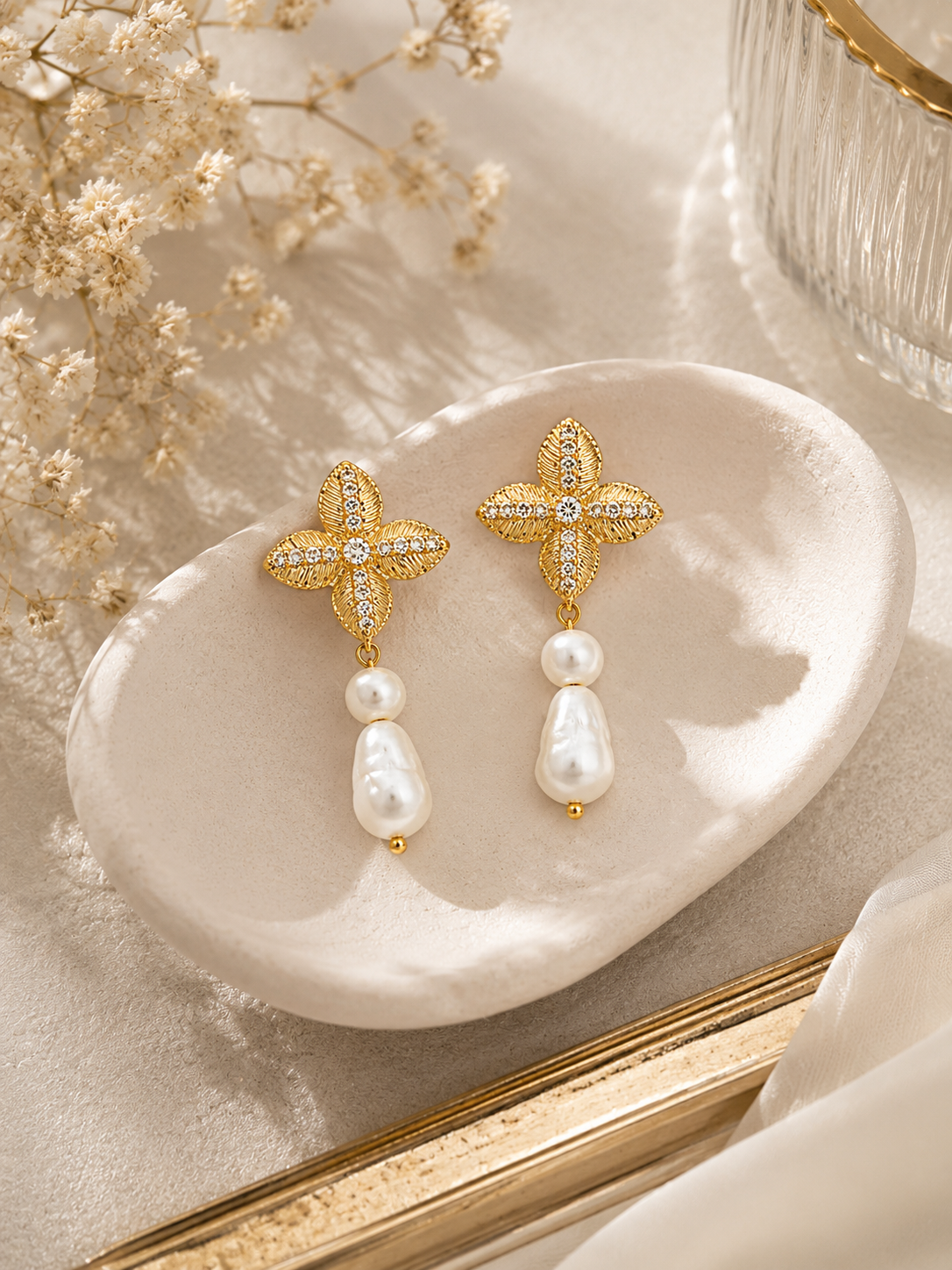Pearl Blossom Luxe Earrings