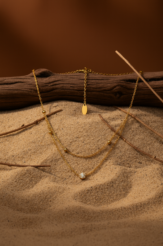 Glint Layered Necklace - Image 6