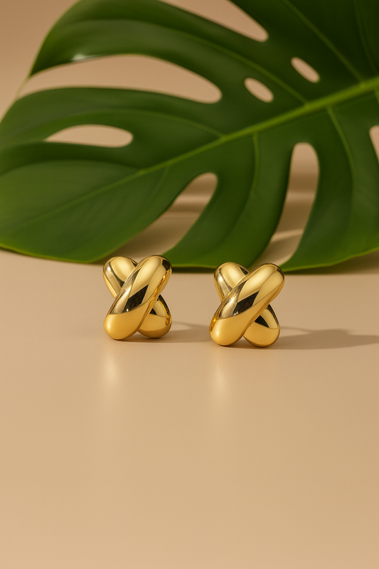 Monotone Cross Studs - Image 3